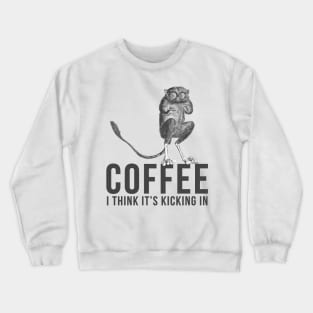 Coffee I Think Its Kicking In Philippines Tarsier Crewneck Sweatshirt